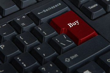 Word of buy on the keyboard