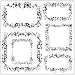 Vintage ornamental vector frames