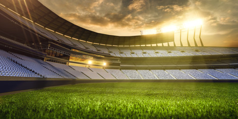 Fototapeta premium 3d render emptry stadium evening