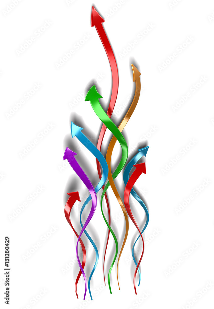 Poster arrows up. image with clipping path
