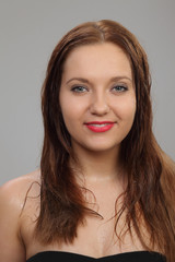 Fototapeta premium young, beautiful woman with red hair
