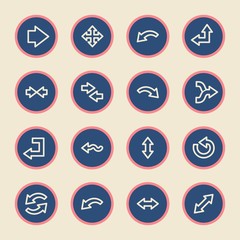 Arrows web icons.  Forward and go, exchange and recycling symbol
