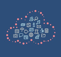 Cloud computing concept