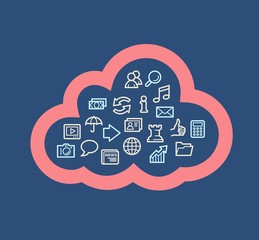 Cloud computing concept