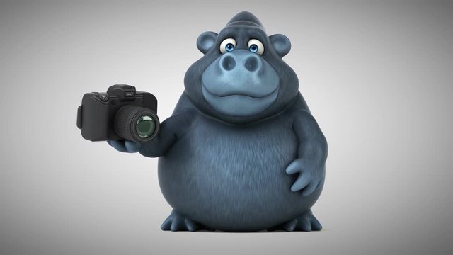 Fun gorilla - 3D Animation
