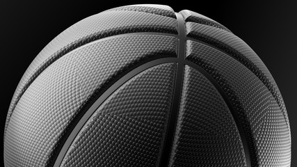 Basketball. 3D illustration. 3D CG. High resolution.