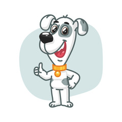 Dog Showing Thumbs Up