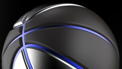 Basketball. 3D illustration. 3D CG. High resolution.