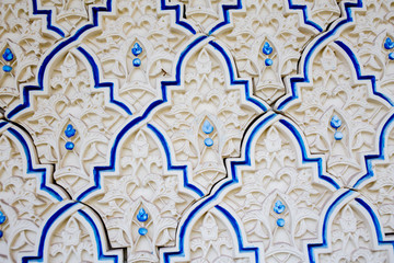 Arabesco  con detalles azul