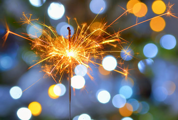 Bright festive Christmas sparkler