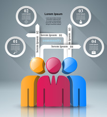 Obraz premium People icon. Business Infographics.