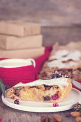 strudel and winter decor
