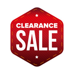 Clearance Sale patch vector