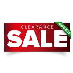 Clearance Sale patch vector banner
