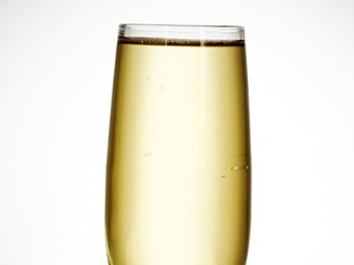 champagne glass isolated