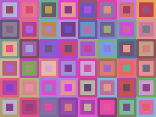 Seamless texture with bright pink squares. Vector background for wrapping paper, wallpaper and your creativity