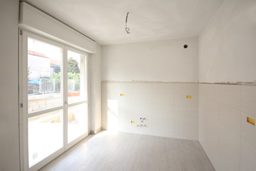 New apartment construction site