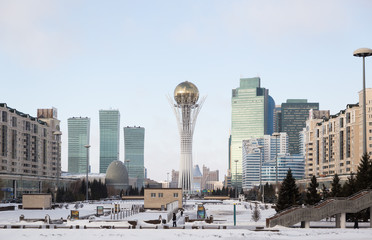 Fototapeta premium Astana, the capital of Kazakhstan. This city will be the site of