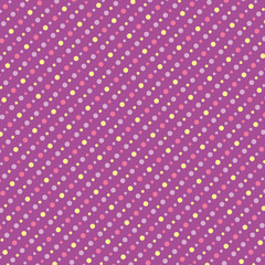 Colorful seamless pattern, polka dots. Vector illustration.