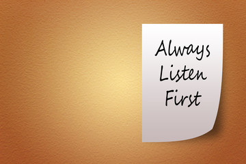 white paper bearing the words brown textured background