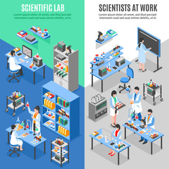 Science Lab Vertical Banners