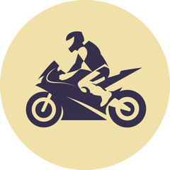 Fototapeta na wymiar Motorcycle racer sport