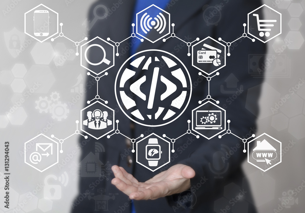 Poster busuness earth quote mark web icon. globe quotation concept on background of network iot shopping te