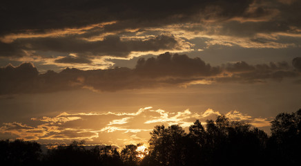 Beautiful sky at sunset