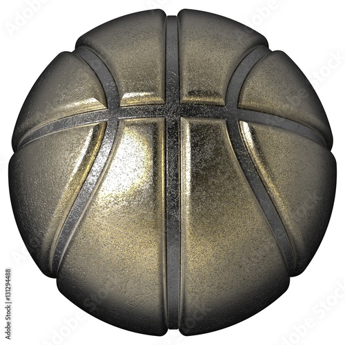 "Basketball. 3D illustration. 3D CG. High resolution." Stock photo and