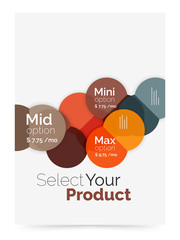 Business layout - select your product with sample options
