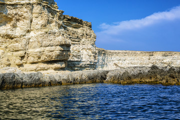 White rocks in the sea