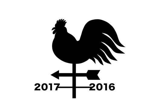 17年 年賀状 酉年 風見鶏 イラスト 黒 Stock Vector Adobe Stock