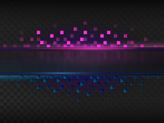 Abstract dark background with colorful light.