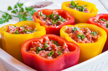 Stuffed bell peppers