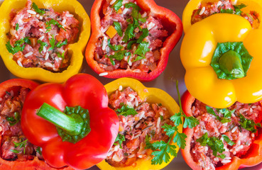Stuffed bell peppers