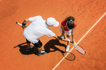 Tennis training © Microgen