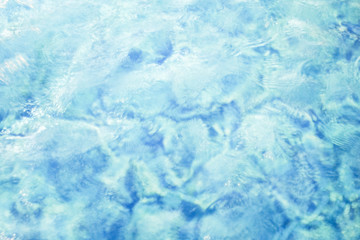 blurred water movement splash in pool