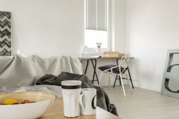 Cups of the coffee table