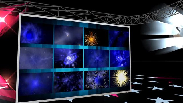 Background for headline of program about space, space study, universe. Background for Intros, Titles, Name