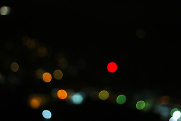 Abstract various colorful blurred bokeh as a background