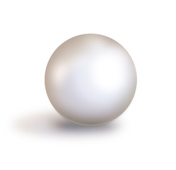 3D rendering of white green pearl