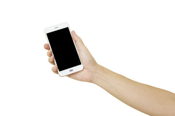 Man Hand Holding Smart Phone