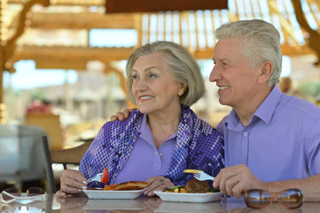 Fototapeta premium happy senior couple in love