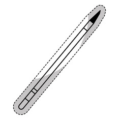 brush makeup related sticker icon image vector illustration design 