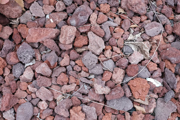 Close up Abstract small stone concrete cement floor texture background