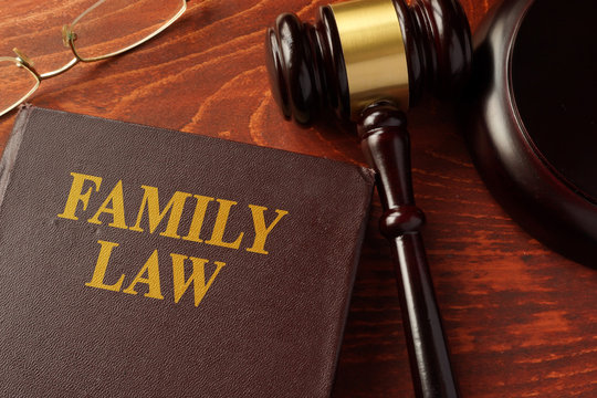 Book With Title Family Law On A Table.