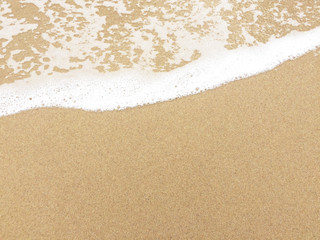 The Wave ,The Sand and The Beach Close up for Background used.