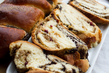 beigli, hungarian poppy seed and walnut rolls