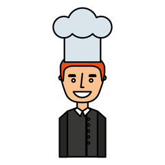 chef avatar character icon vector illustration design