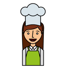 chef avatar character icon vector illustration design